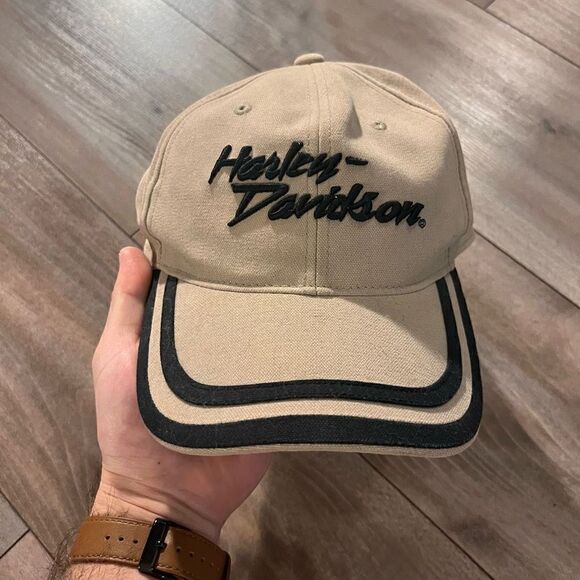 Harley-Davidson Other - Harley Davidson Tan Athletic Adjustable Hat‎